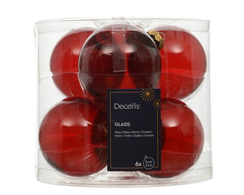Weihnachtskugeln glas 8cm - weihnachtskugeln,