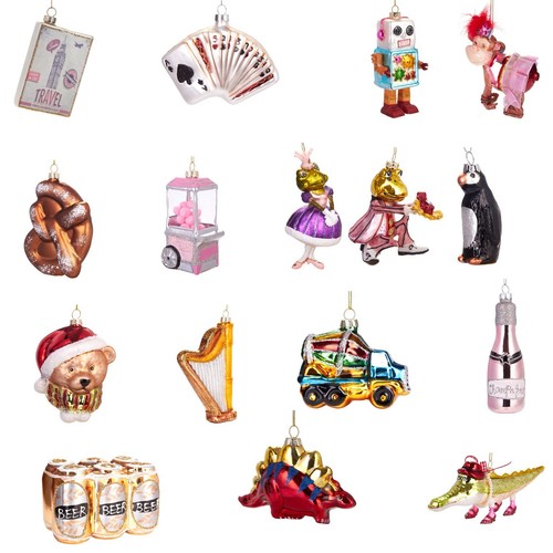 Brubaker glas weihnachtskugeln - glas,
