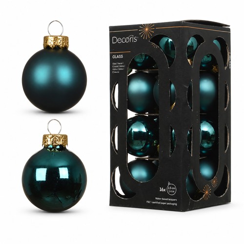 Weihnachtskugeln glas 4cm - 16,