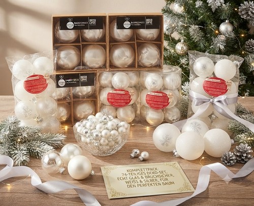 Christbaumkugeln set 84tlg - christbaumkugeln,