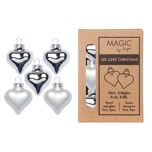 Glasherzen 4cm - 8,