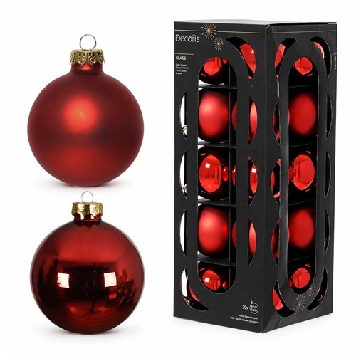 Weihnachtskugeln glas 6cm - 20,