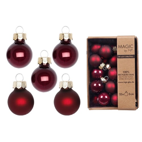 Weihnachtskugeln 2cm glas - weihnachtskugeln,