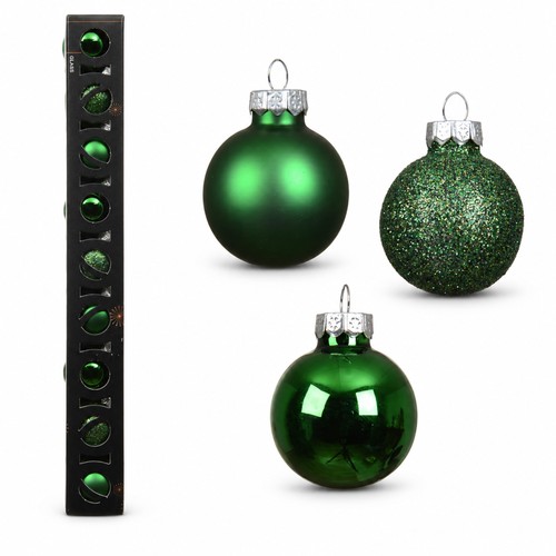Weihnachtskugeln glas 3cm - 9,