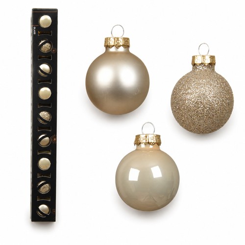 Weihnachtskugeln glas 3cm - 9,