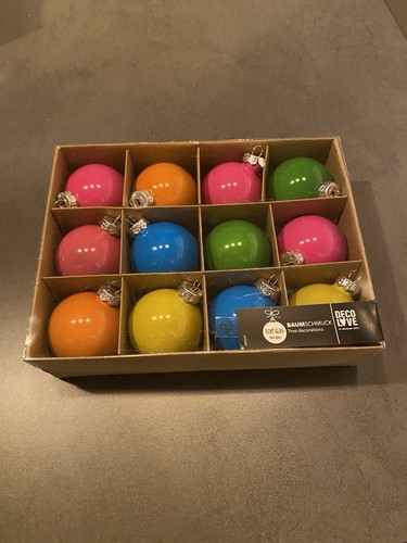 Weihnachtskugeln glas 12er - glas,