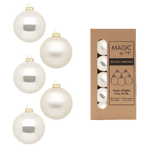Weihnachtskugeln 4cm glas - 36,