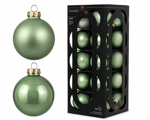 Weihnachtskugeln glas 6cm - 20,