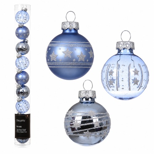 Weihnachtskugeln glas - 9,