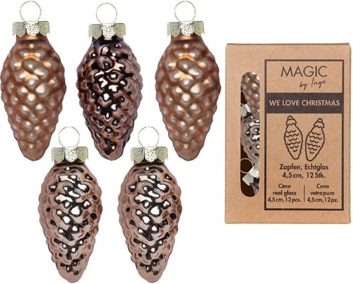 Christbaumschmuck zapfen glas - christbaumschmuck,