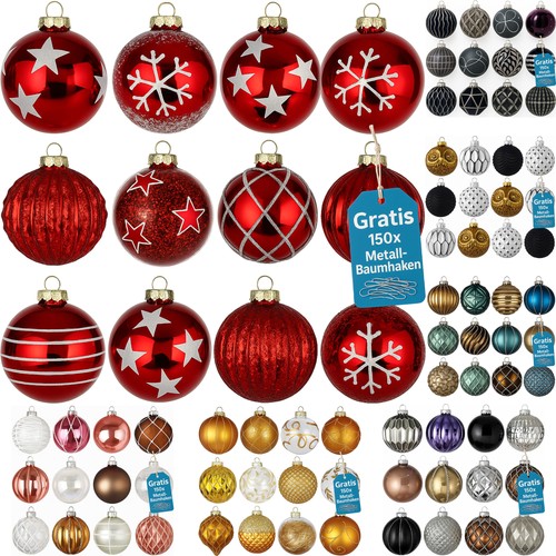 Weihnachtskugeln 12er set glas - weihnachtskugeln,