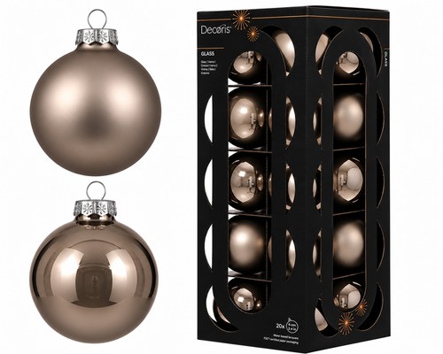 Weihnachtskugeln glas 6cm - 20,