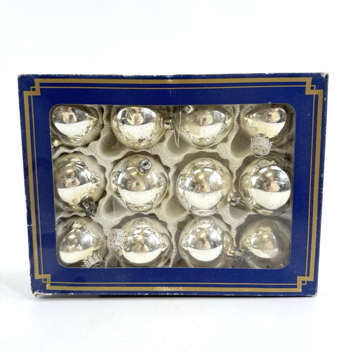 12x glas christbaumkugeln - 12x,