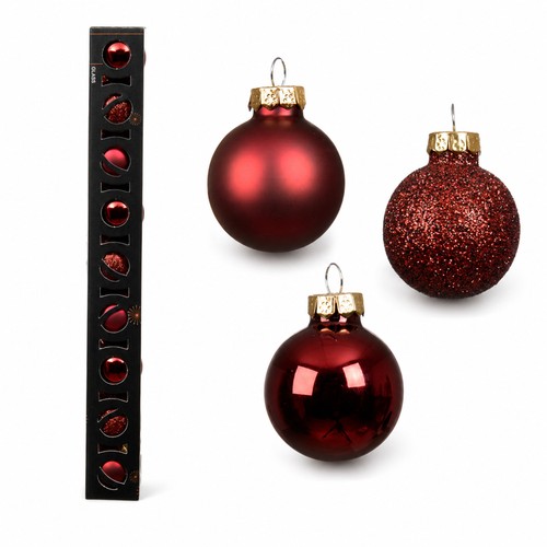 Weihnachtskugeln glas 3cm - glas,