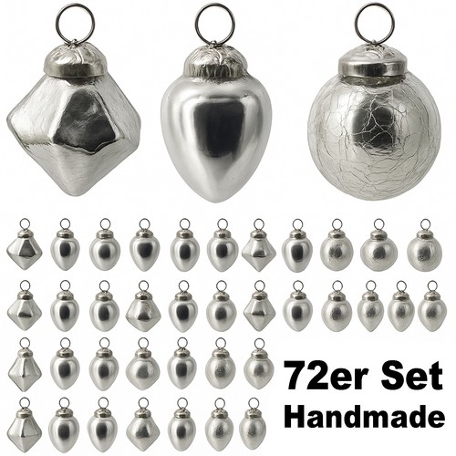 Weihnachtskugeln glas 72er set - weihnachtskugeln,