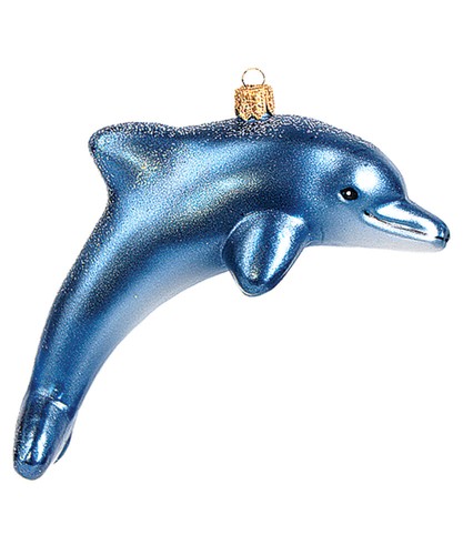 Christbaumschmuck glas delfin - christbaumschmuck,