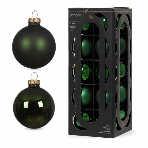 Weihnachtskugeln glas 6cm - 20,