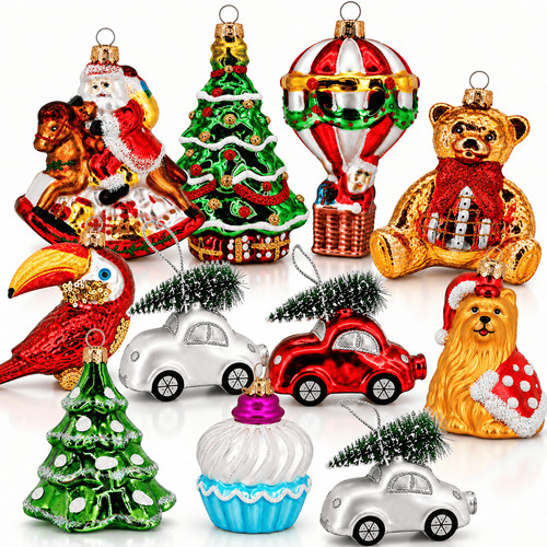 Weihnachtskugeln figuren glas - weihnachtskugeln,