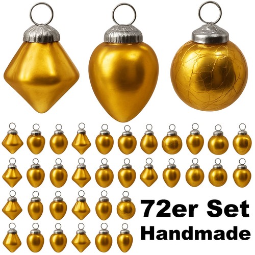 Weihnachtskugeln glas 72er set - weihnachtskugeln,