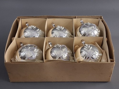 6er set christbaumkugeln - set,