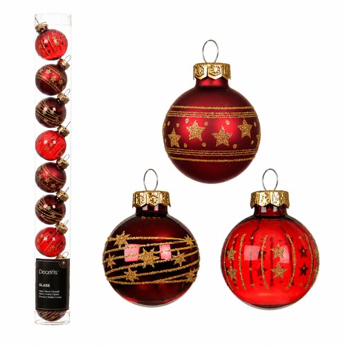 Weihnachtskugeln glas mit - 9,